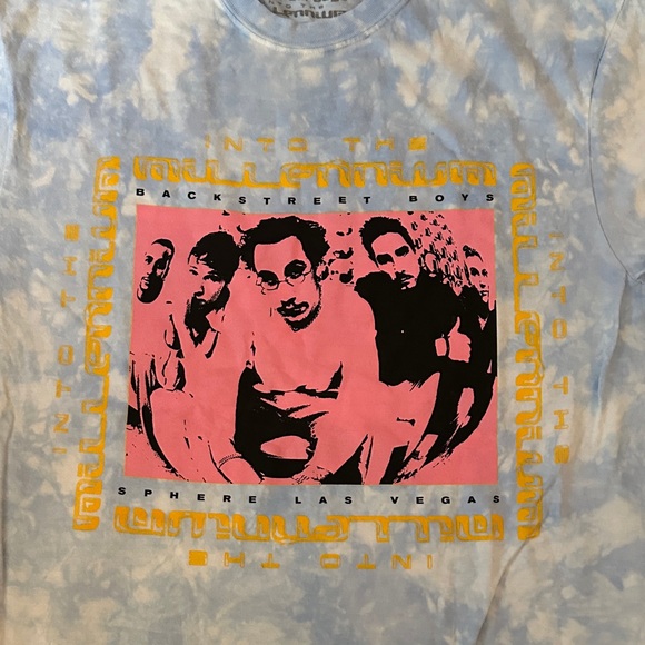 NEW Backstreet Boy’s Tie Dyed T-Shirt from Into the Millennium Sphere Winter L - Picture 14 of 14